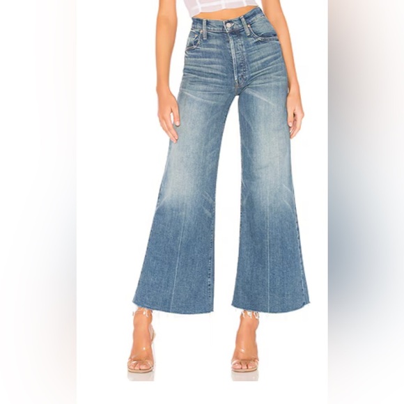 Mother - The Tomcat Roller Fray in Sacred Wide-Leg Jeans Sz 30 - Picture 1 of 7